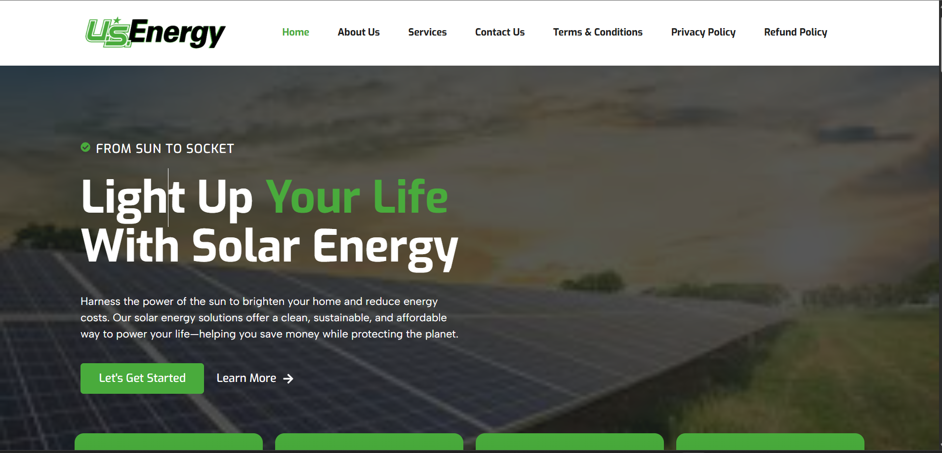 US Energy Provider website design and development by Codatar